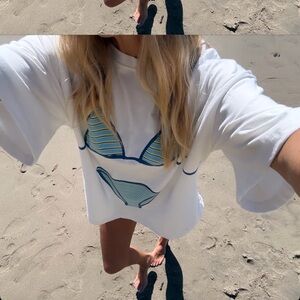 ISO !!! Daily Drills Stripes Bikini Tee